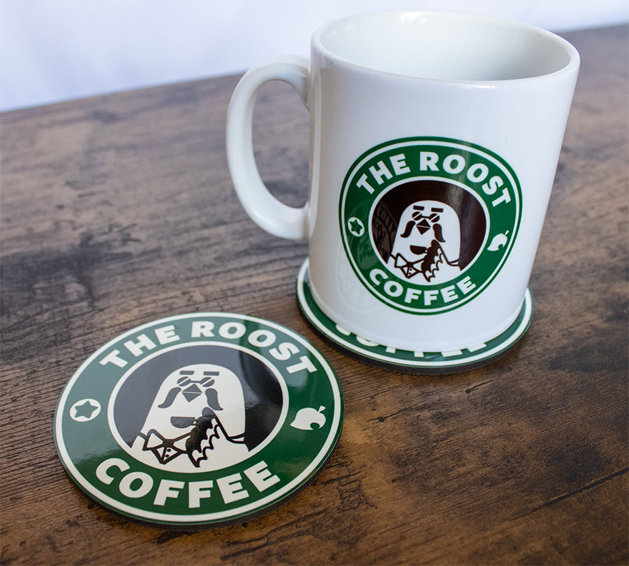 Brewsters Roost Coffee Mug & Coaster Set
