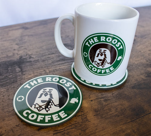 Brewsters Roost Coffee Mug & Coaster Set